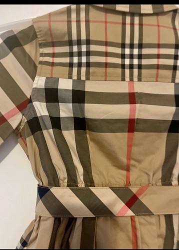 NWOT Burberry Patchwork Shirt Dress Sz 8y - Picture 4 of 14