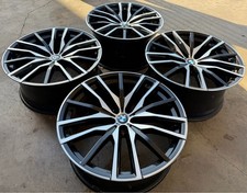 22 Bmw X5 X6 Oem Factory Black Machine Staggered Wheels 742m G05 G06 Xdrive X5m