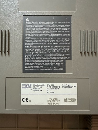 IBM 3488 InfoWindow II Twinax Terminal Base & Keyboard Connector 66G1727 66G1723 - Afbeelding 6 van 6