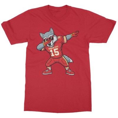 Kansas Inspired Dabbing Mascot - Wolf-Tribute Fans Unisex T-Shirt