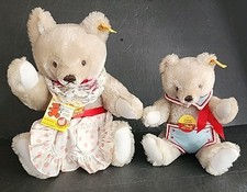 2 Steiff Teddy Bear Jointed West Germany 0207/36 12" 0207/26 9" NEW Gibson READ