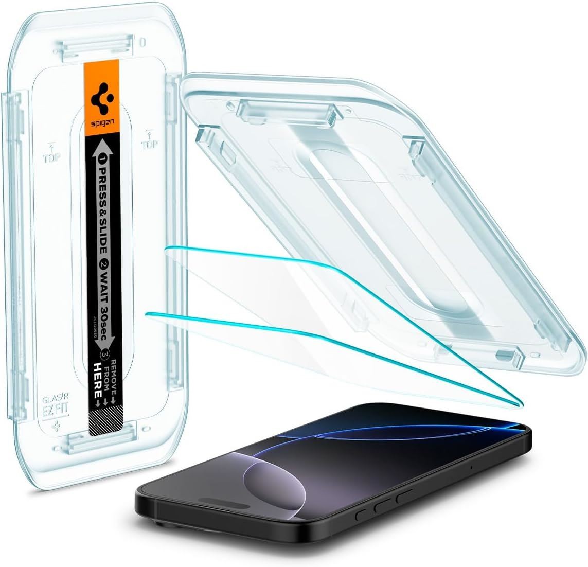 Spigen Glastr EZ Fit HD Screen Protector for iPhone 16 Pro 6.3"" 2 Pack