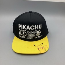 Pikachu Youth Size Baseball Cap, New, Black and Yellow -NEW 