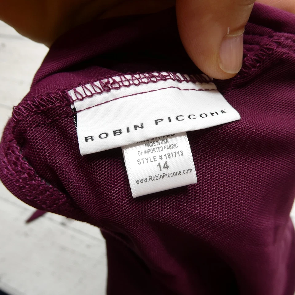 Traje de baño Robin Piccone para mujer 14 una pieza recortado halter nuevo con etiquetas 181713 Foto 4 de 4