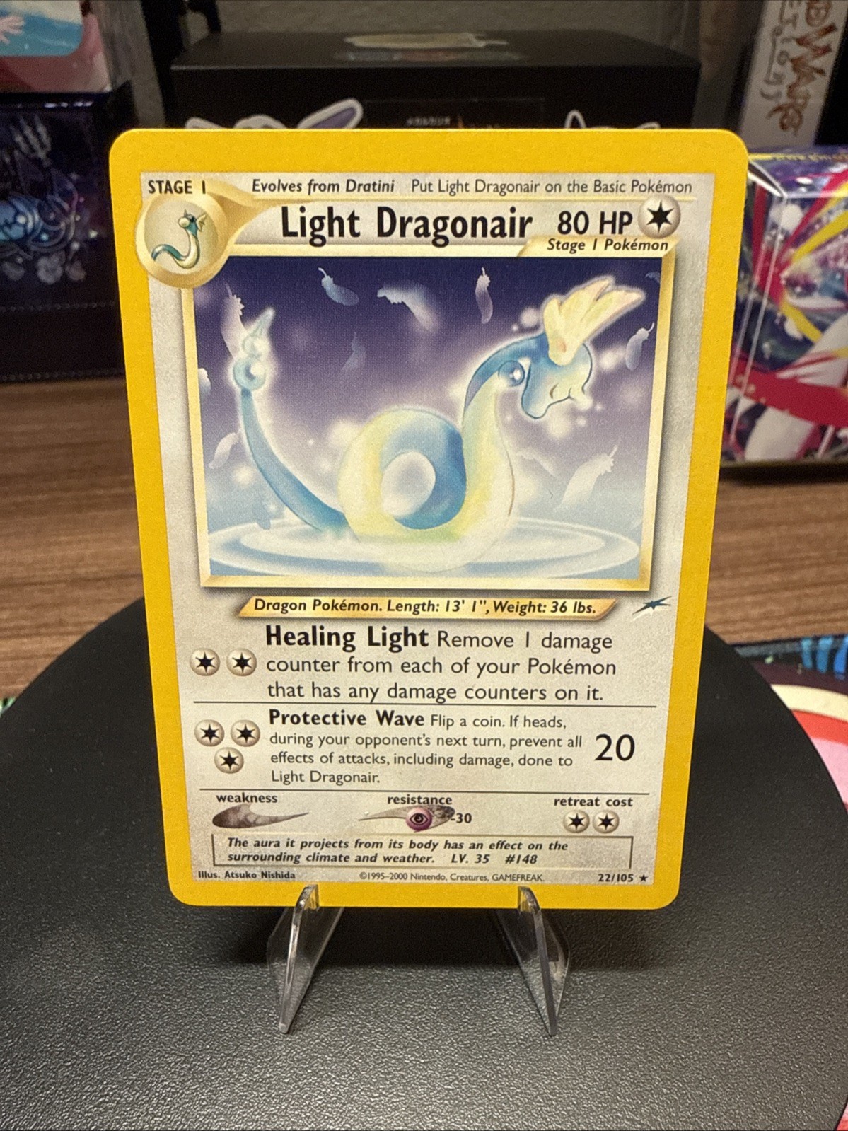 [NM] Pokemon TCG Light Dragonair Neo Destiny 22/105 Non-Holo Rare Card