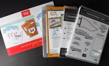 Stampin Up Paper Pumpkin  Your Biggest Fan stamp  dies  "Hats Off" Baseball