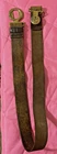 Vintage Confederate CS Brass 2 Piece Buckle Repro w/ Belt marked 1893