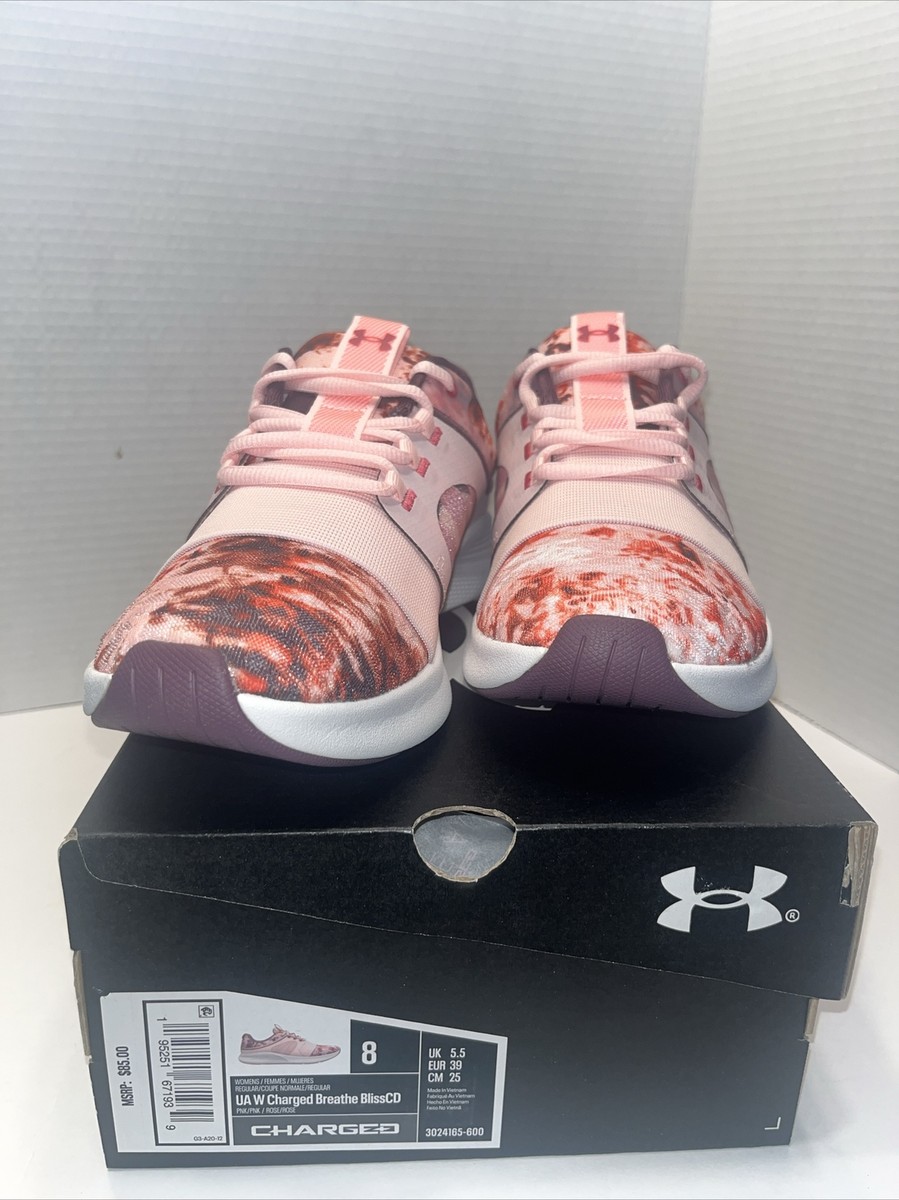 UA W Charged Breathe Bliss CD Size 8 Woman 3024165-600 | eBay