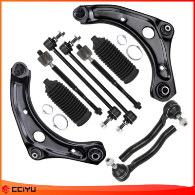 For 2012-2019 Nissan Versa Front Lower Control Arm Tie Rod Sway Bar Suspension