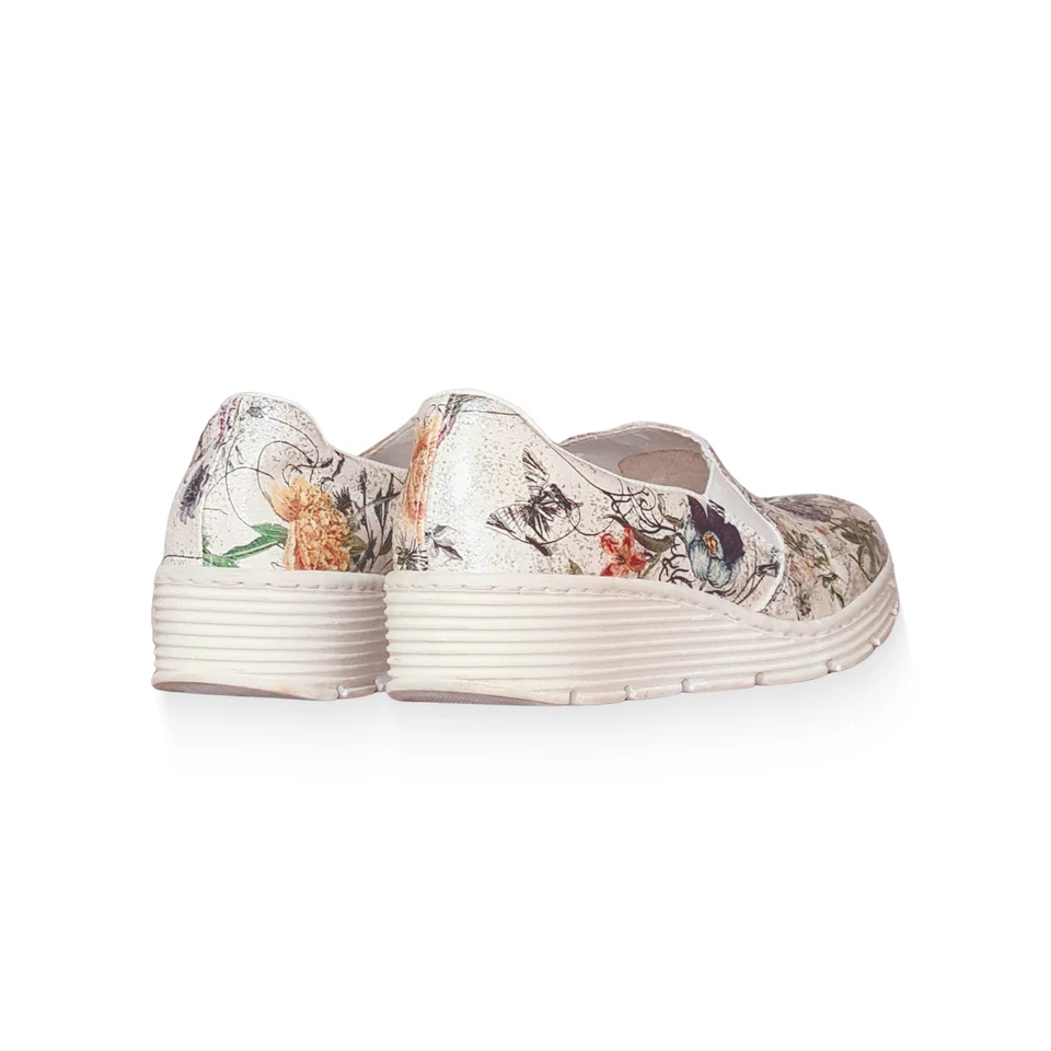 RIEKER Damen Slipper | Echtleder | Glitzer-Blumen | Bequem & Rar - Bild 3 von 4