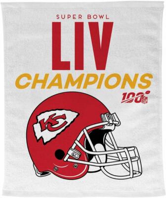 Kansas City Chiefs Logo NFL 100 Super Bowl LIV 54 Champions Rally Towel
