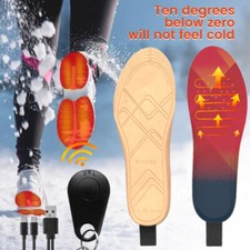 Beheizbare Einlegesohlen Beheizte Schuheinlagen Heizsohlen W/ 3300mah AKKU Kit*
