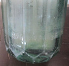 RARE Romania Seltzer Bottle Green Faceted Glass APA GAZOASA STAS 3377-52 VTG — photo 8