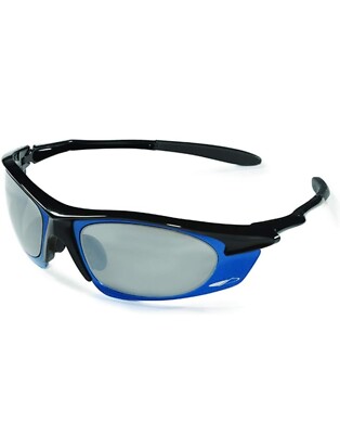 JSP Meteor Brille Flash blaues Gestell silber verspiegelte Gläser (JSP 1 mETB21SM)