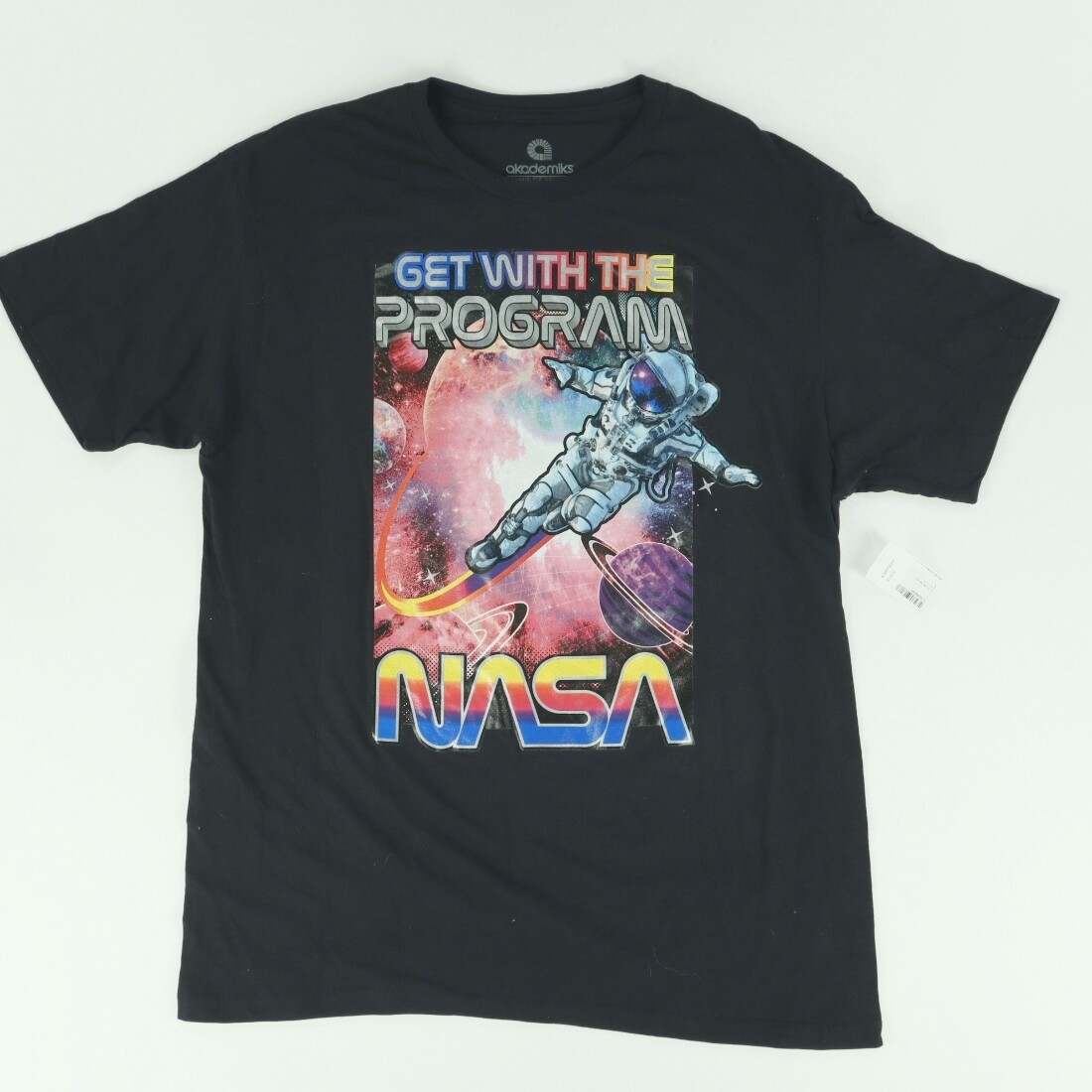 NASA Akademiks Solid T-Shirt Black Men's XL | eBay