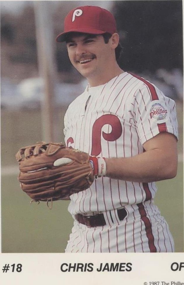 1987 Tastykake Philadelphia Phillies - Chris James #18 - 1 of 1