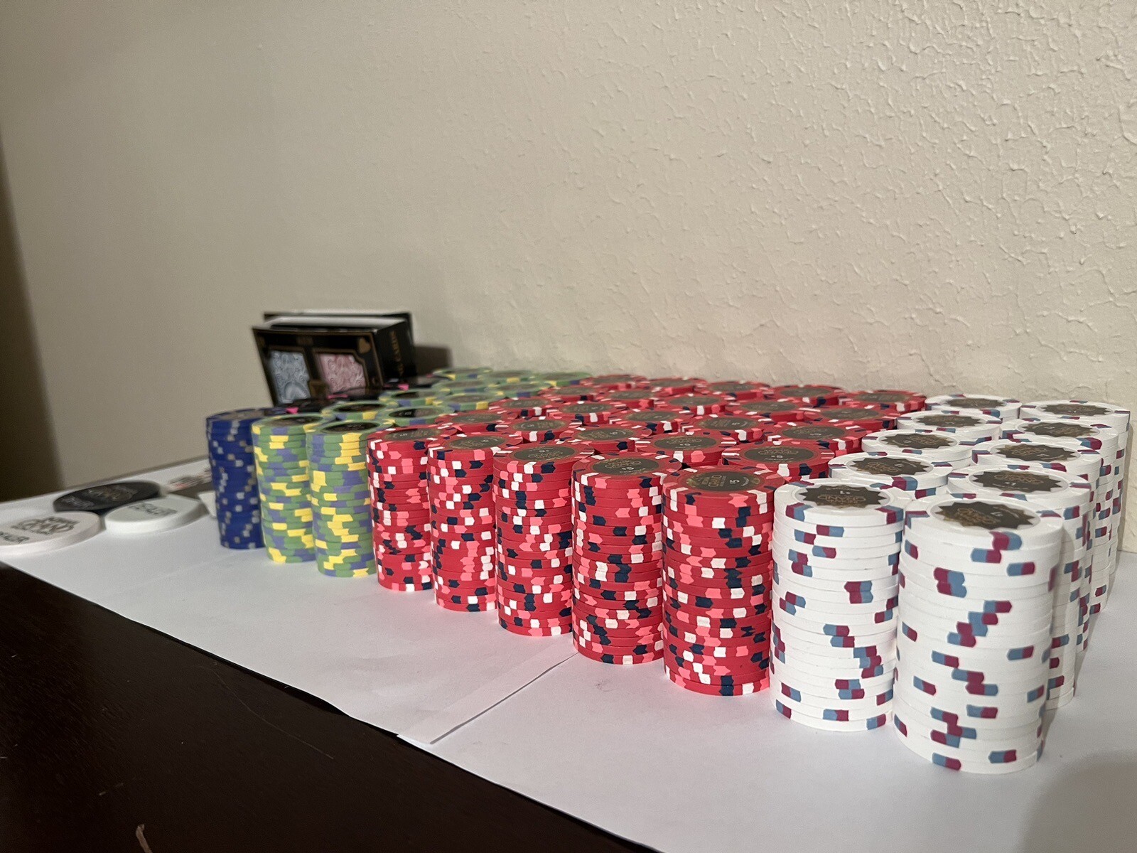 1000 PC. INDIANA GRAND CASINO PAULSON POKER CHIP RHC Top hat & Cane