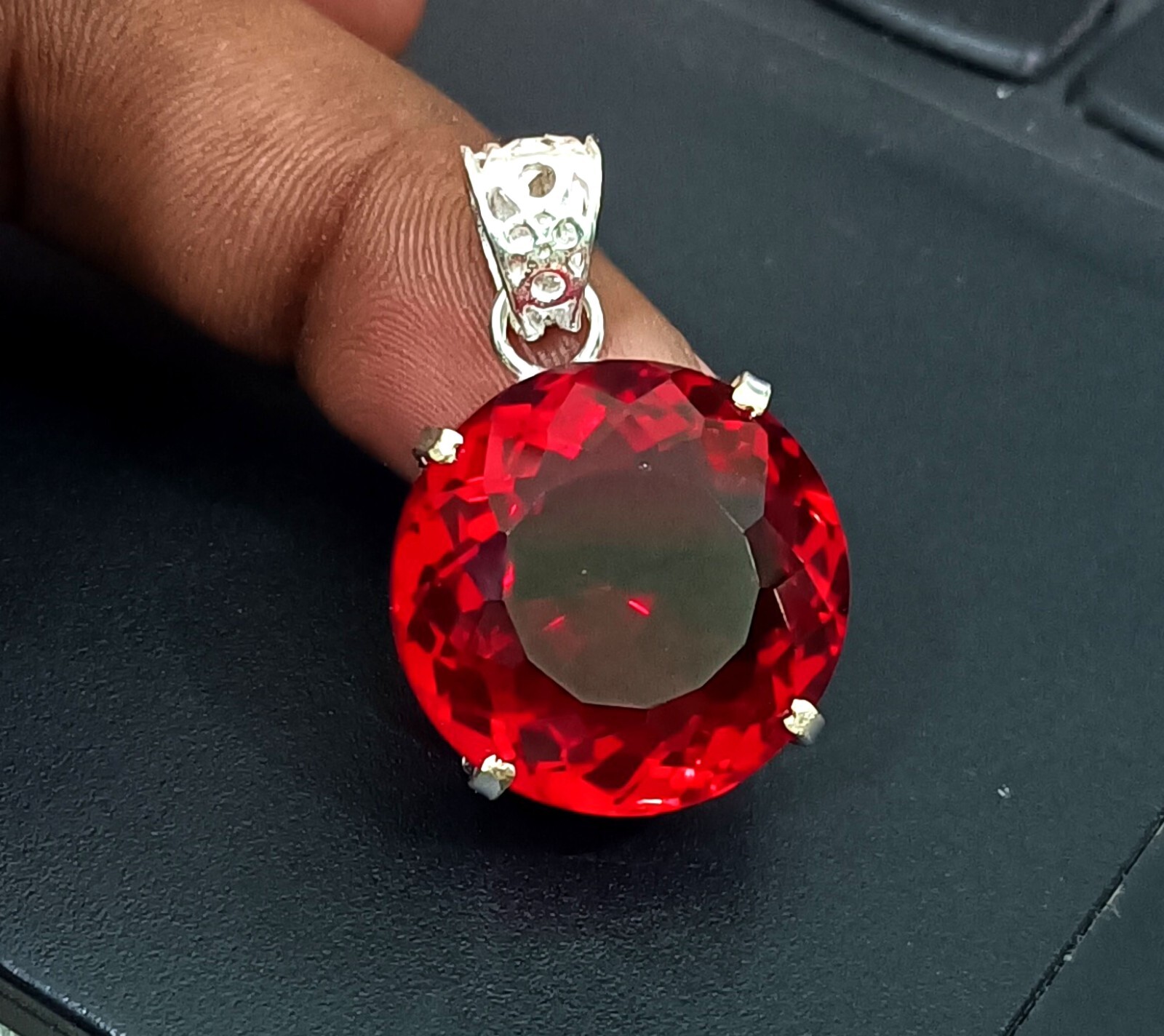 59.65 Ct Certified Natural Brazilian Round Topaz Loose Gemstone for Pendant