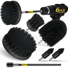 6 Pack Drill Brush Car Detailing Kit Power Scrubber Set for Car Cleaning