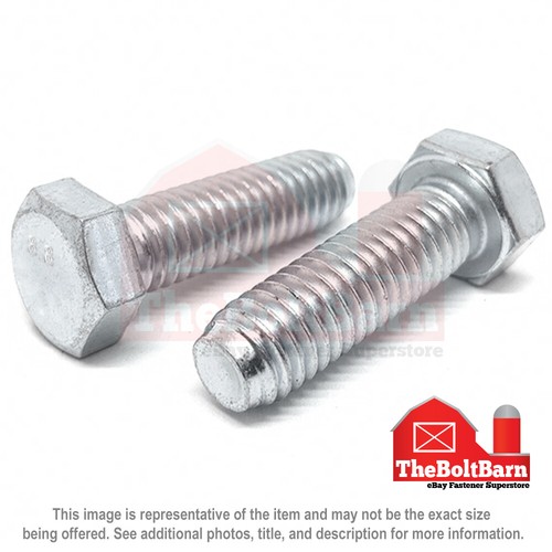 Tornillos de tapa hexagonal M5-.8 clase 8.8 pernos rosca USS zinc (elige longitud y cantidad) - Imagen 5 de 11