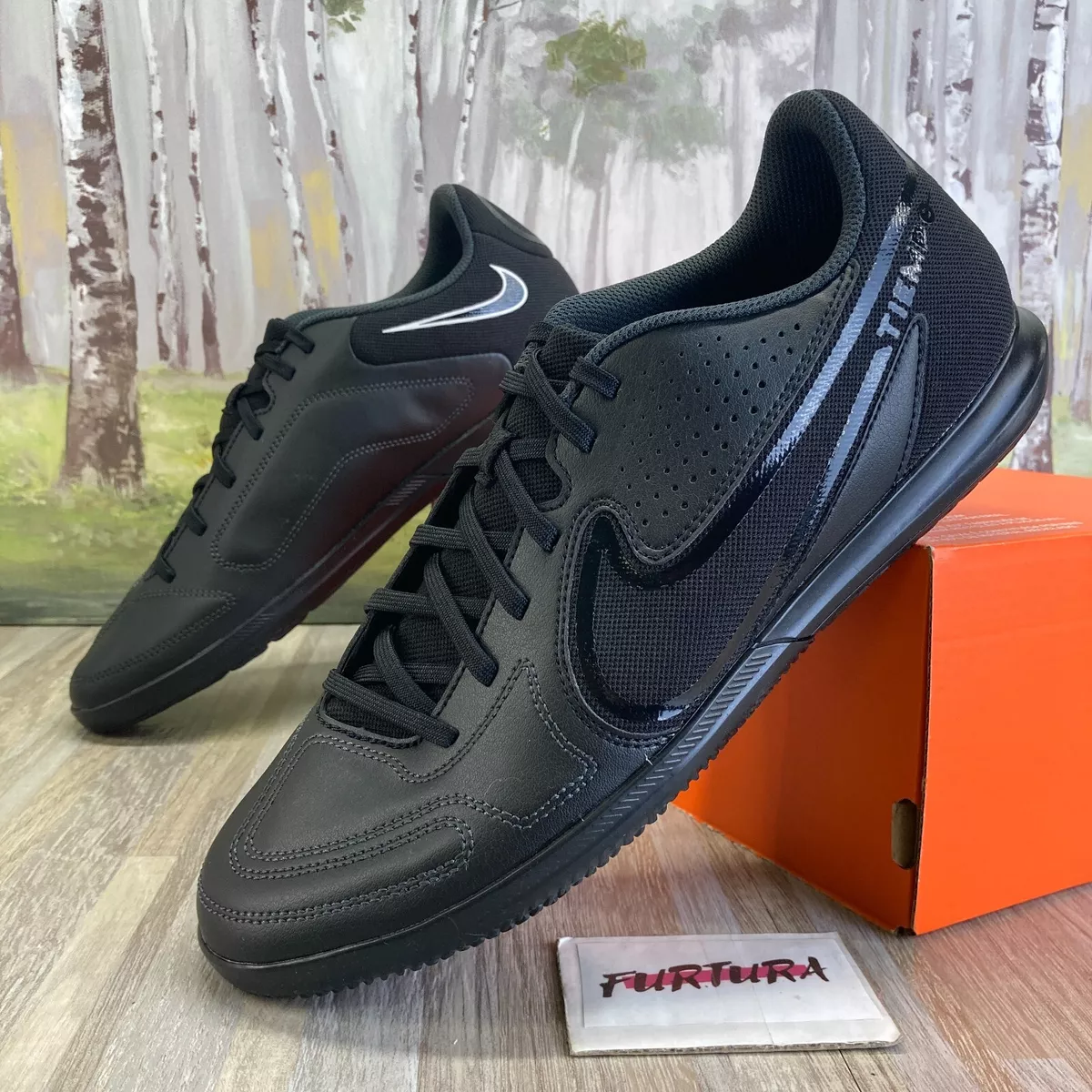 Nike 9 leather best sale black