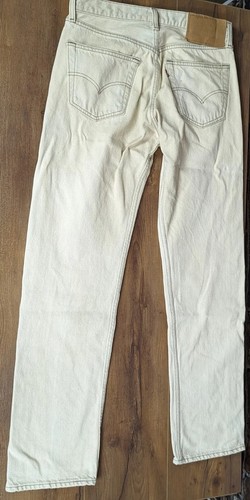 Vintage 90er Jahre Levi 501 Jeans 32*32 Made in USA beige Jeans Button Fly - Bild 2 von 12