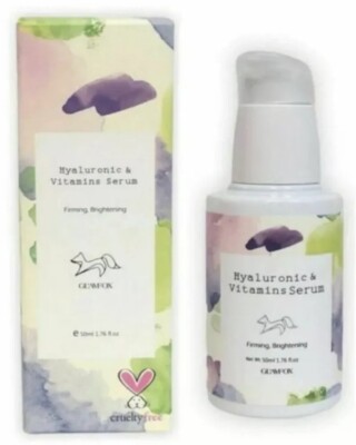 Glamfox  Firming, Brightening Hyaluronic & Vitamins Serum - 1.76 oz - New In Box