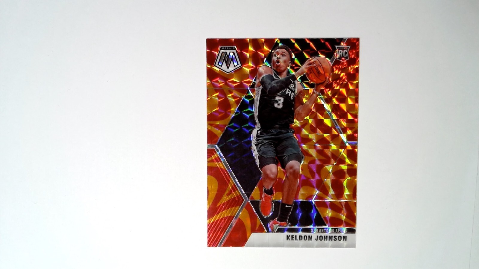 2019-20 Panini Mosaic - Rookies Keldon Johnson #238 Reactive Orange Prizm (RC)