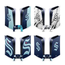 OFFICIAL NHL SEATTLE KRAKEN VINYL SKIN DECAL FOR SONY PS5 DIGITAL EDITION BUNDLE
