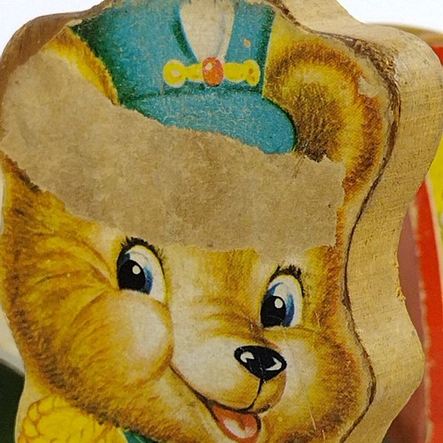 Vintage Fisher Price Pull Toy Tiny Teddy Xylophone #635 1962 - Picture 6 of 6