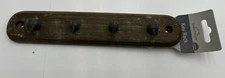 Spectrum 4 Hook Key Rack Holder Dark Wood 53246 KEY RK - GREIGHE/IG HK