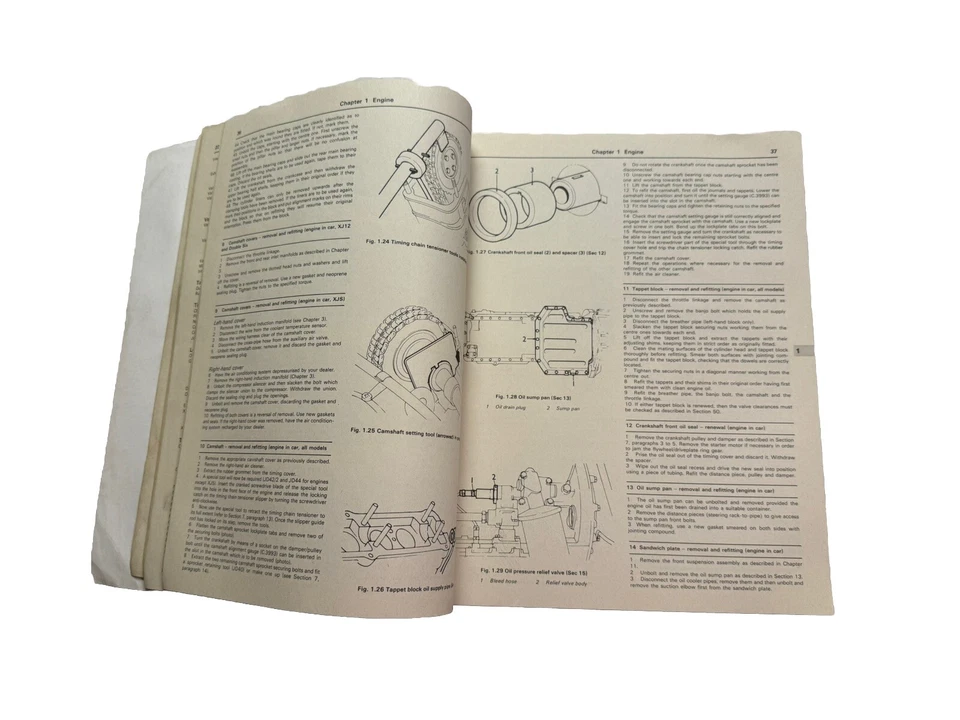 Jaguar XJ12 XJS 1972-1985 Shop Service Repair Manual Wiring Diagrams Engine Body - Image 4 of 4