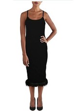 Danielle Bernstein Women s Black Sleeveless Mid-Calf Sweaterdress, XS, MSRP $99