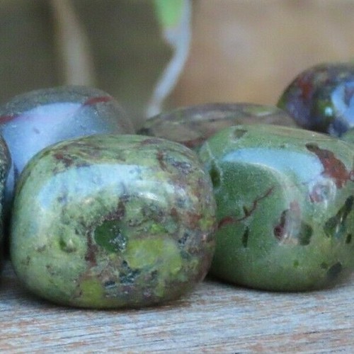 Dragons Blood Jasper Crystal Polished Tumbled Stones 2 Pieces Tracked Postage - Imagen 4 de 10