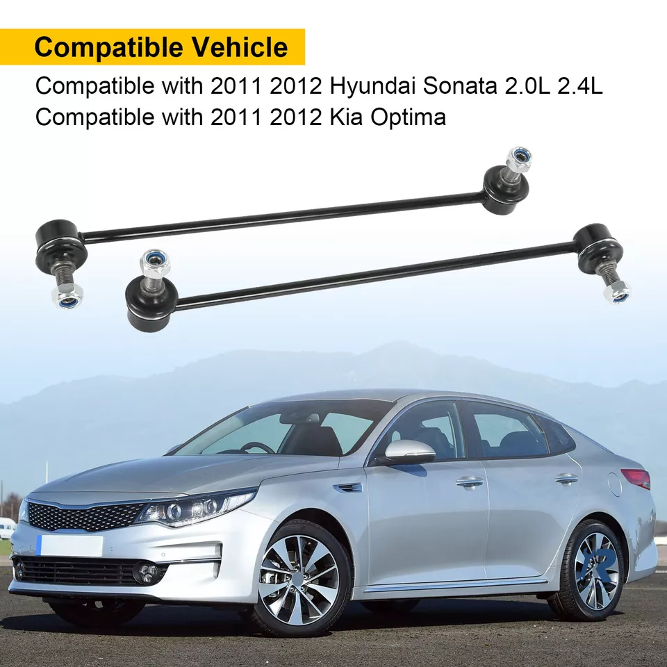 Eslabones estabilizadores delanteros de 13,82" para KIA Optima Hyundai Sonata 11-12 Foto 3 de 4