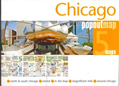 PopOut Map of Chicago, Illinois, by PopOut Maps - Compass Maps