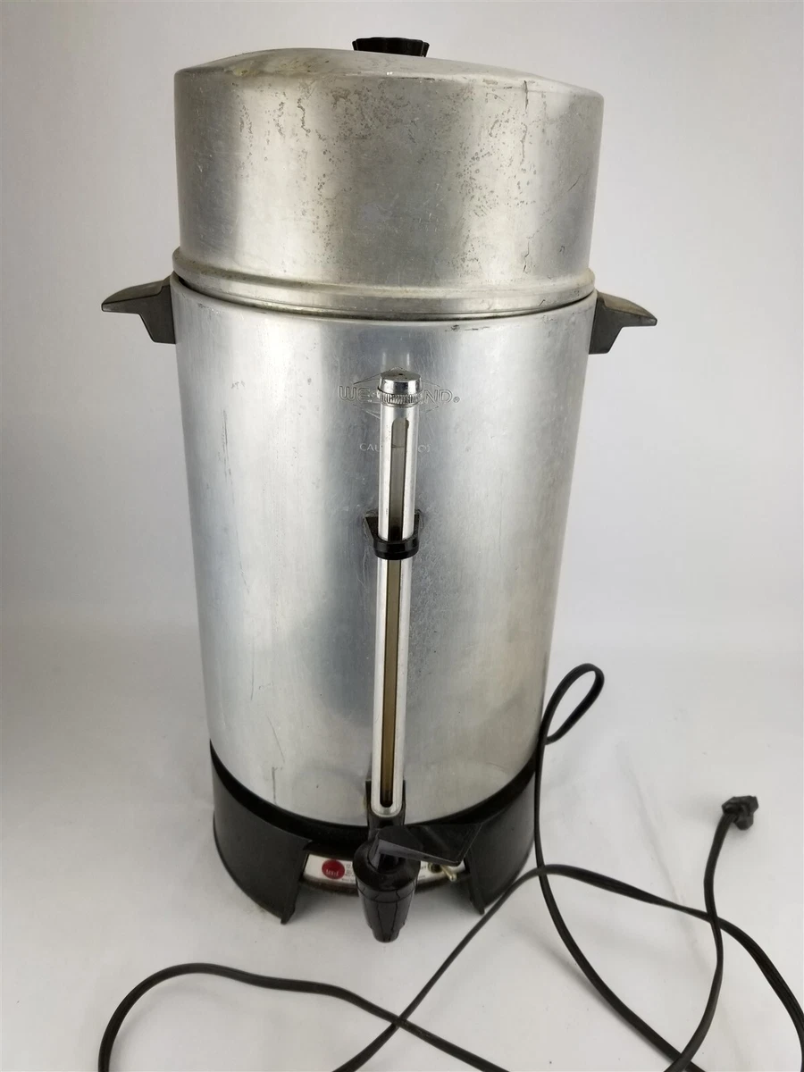 West Bend 33600 100-Cup Coffee Maker Commercial Urn Percolator Aluminum B