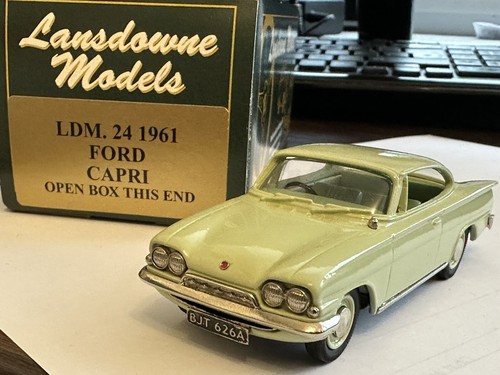 1961 Ford Capri Coupe Lime Green 1:43 Lansdowne LDM24 Excellent Boxed 2 - Picture 20 of 24
