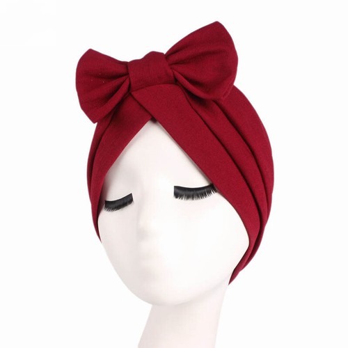 Afrikanische Kopftücher Elegant Retro Turban Frauen Muslim Kopftuch Mütze Soild Farbe - Bild 23 von 23