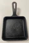 Vintage LODGE 5.5" Square Cast Iron SKILLET Fry Pan 5WS - Uses- Sandwich/One egg
