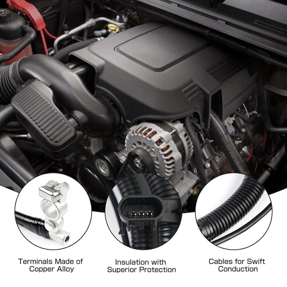 Кабель аккумулятора для 2007-2014 Chevy Suburban Silverado 1500 2500 HD Tahoe 22846471 - Изображение 4 из 4