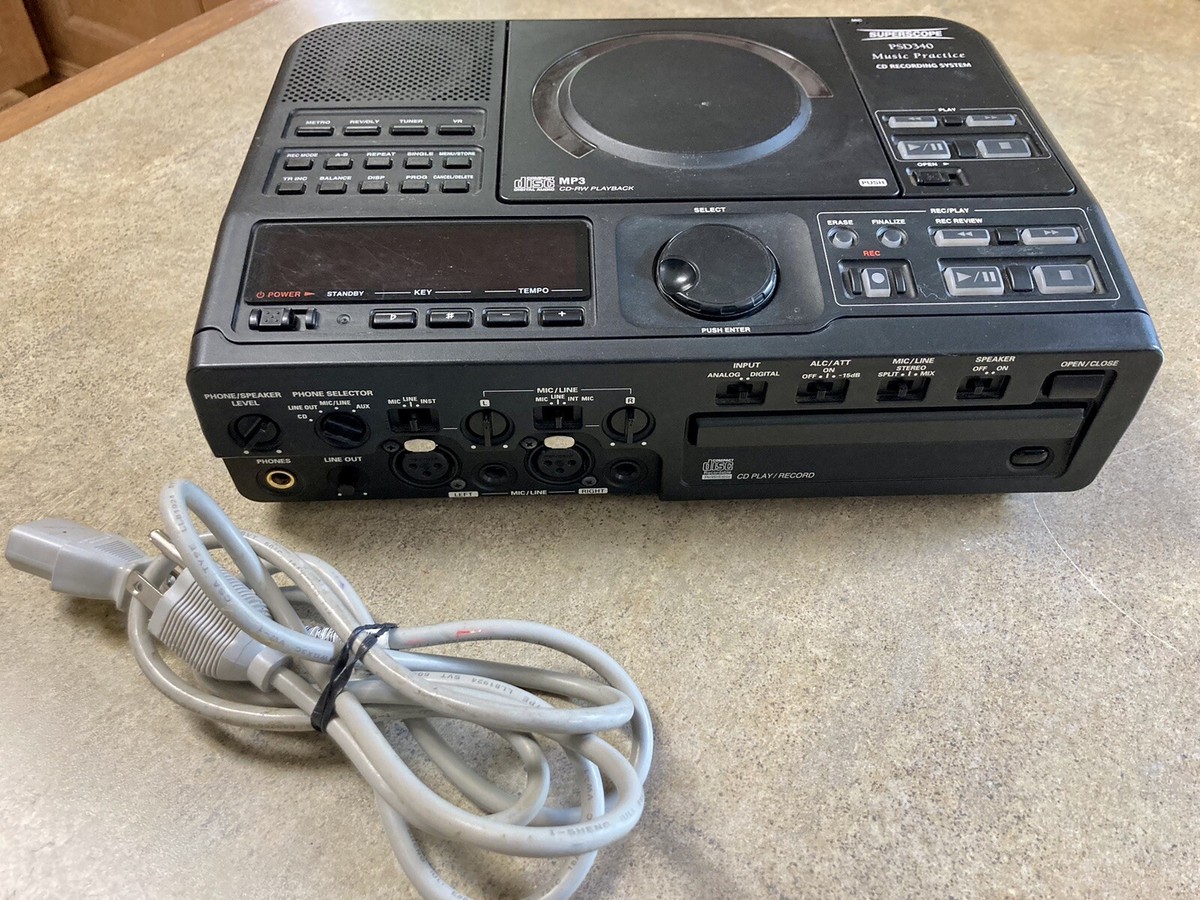 値下げ SUPERSCOPE PSD340 CD録音システム Very Clean Rebuilt Superscope PSD340 CD & CDR Music Pratice