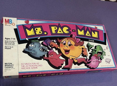 Vintage 1982 Ms. PacMan Board Game Milton Bradley (Bally Midway MFG CO)