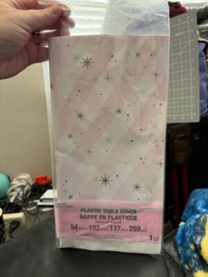 Twinkle Toes Ballerina Plastic Banquet Tablecloth 54'' x 102'' Birthday Tableware