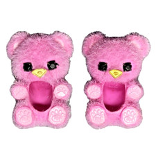 Rainbow High Brianna Dulce Slumber Party Doll Fuzzy Teddy Bear Slippers Shoes