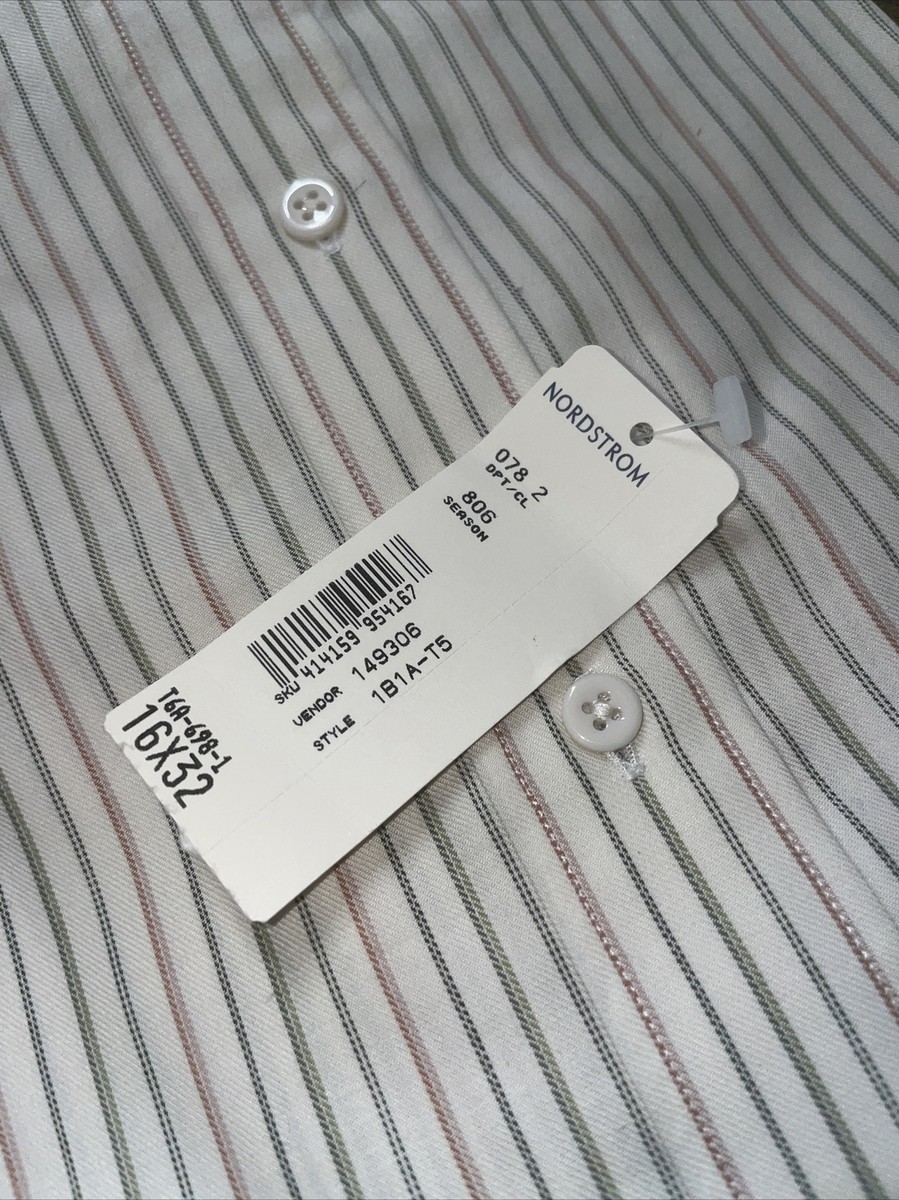 Nordstrom Vintage Button Down Plaid Shirt Men's - Size 16/32