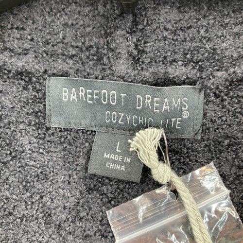 Barefoot Dreams Cozychic Lite Side Tie Cardigan Sweater Black Women's Large Cozy - Picture 4 of 13