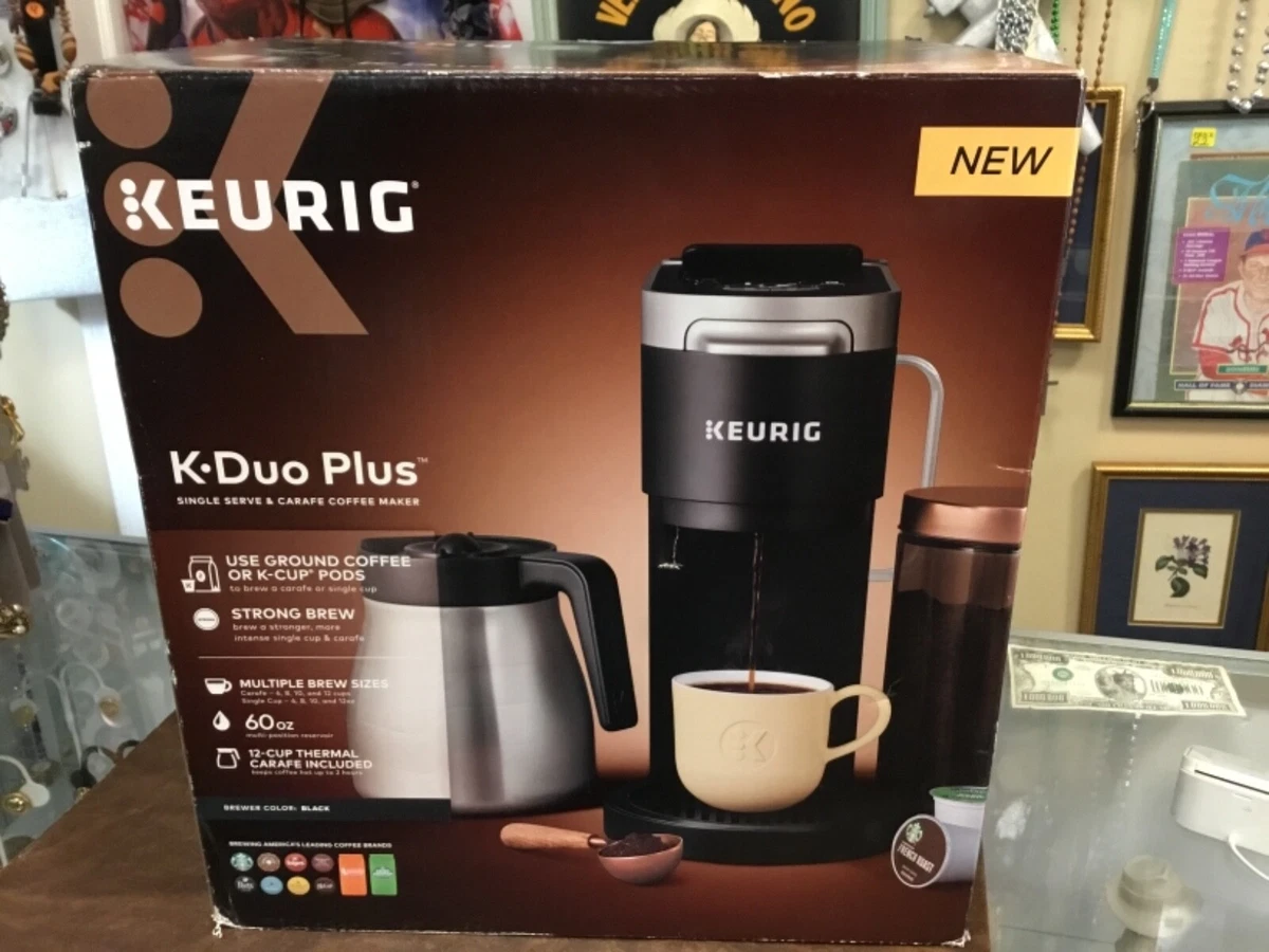 Keurig K-Duo Plus Coffee Maker, with Single-Serve K-Cup Pod, and 12 Cup  Carafe Brewer