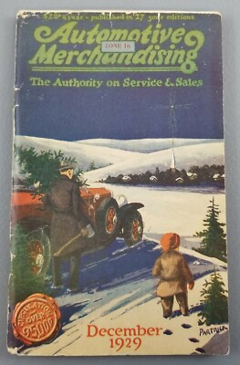 Dec. 1929 AUTOMOTIVE MERCHANDISING SALES PARTS Ford Chevy Hudson Packard etc.