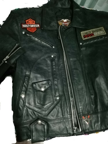 Giubbotto pelle chiodo pelle HARLEY DAVIDSON taglia L in crosta | eBay